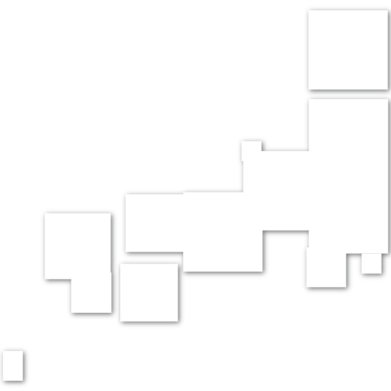 日本地図（白抜き）